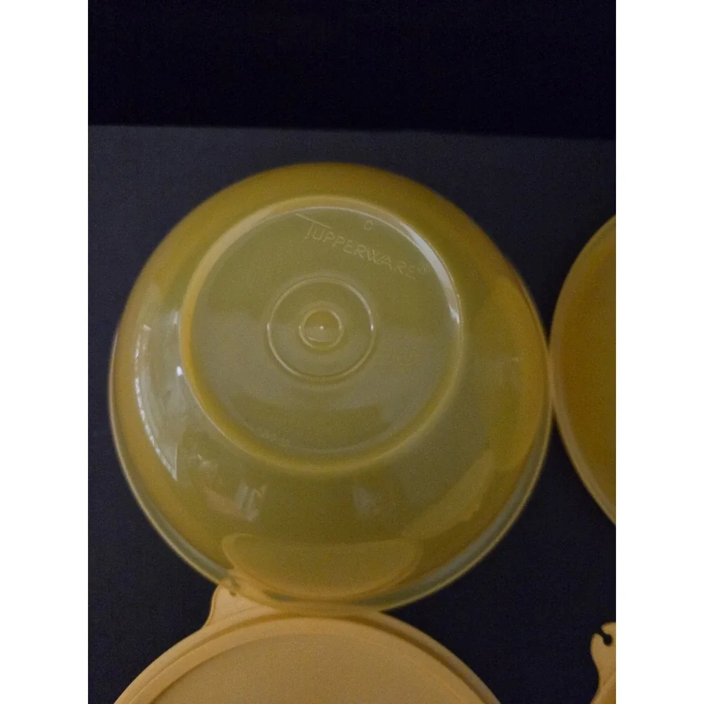 Vintage Orange Tupperware‎ Storage Containers. 3 Cups. #234 Lot Of 2 NEW